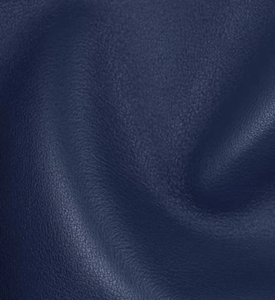 Close-up of Blue Abysse Swift leather